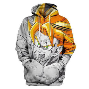 Dragon Ball Z Hoodie - Goku Ssj Hoodie - DBZ Hoodie