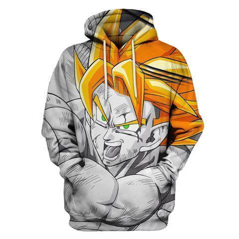 Dragon Ball Z Hoodie - Goku Ssj Hoodie - DBZ Hoodie