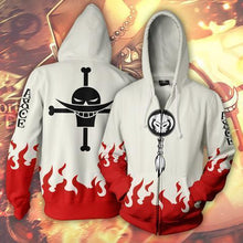 Load image into Gallery viewer, ONE PIECE - FIRE FIST ACE ZIP UP HOODIE - ANIME HOODIES