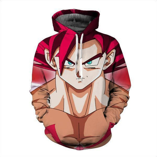 Dragon Ball Z Hoodie - SSj God 3D Hoodie