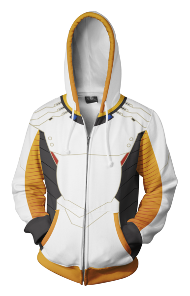 Mercy Overwatch Zip-up Hoodie - Latest 3D Overwatch Hoodie