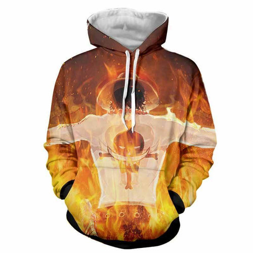 Fire Fist Ace 3D Hoodie - One Piece