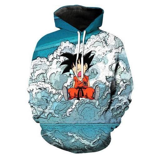 Dragon Ball Z Hoodie - Kid Goku 3D Hoodie - Jacket