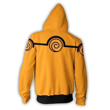 Load image into Gallery viewer, NARUTO NINE TAILS CHARKA MODE ZIP UP HOODIE