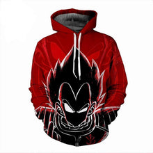 Load image into Gallery viewer, Dragon Ball Z Hoodie - Saiyan Vegeta Hoodie - Jacket