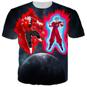 Dragon Ball Z Hoodie - Jiren Vs Goku Blue Kaio Ken Hoodie