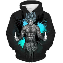 Load image into Gallery viewer, Dragon Ball Z Hoodie - SSj Goku Tatto Hoodie
