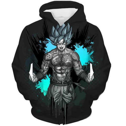 Dragon Ball Z Hoodie - SSj Goku Tatto Hoodie