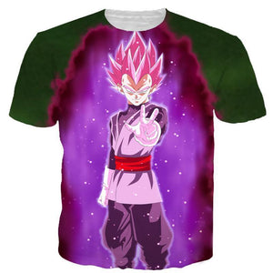 Dragon Ball Super Z Hoodie - Super Saiyan Rose Black Vegeta