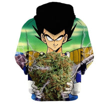Load image into Gallery viewer, Dragon Ball Z Hoodie - Vegeta Weed Hoodie