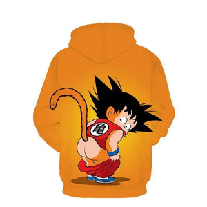 Dragon Ball Z Hoodie - Funny Kid Goku Hoodie - Jacket