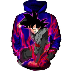 Dragon Ball Super Z Hoodie - Black Goku 3D Hoodie - Jacket