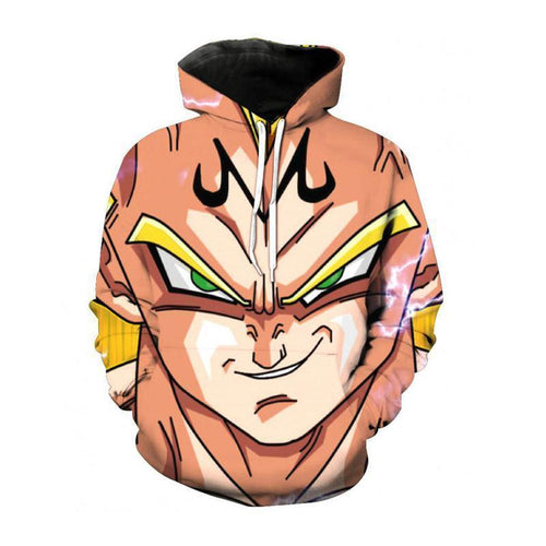 Dragon Ball Z Hoodie - Majin Vegeta Hoodie - DBZ Hoodie