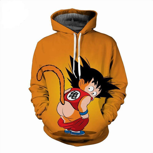 Dragon Ball Z Hoodie - Funny Kid Goku Hoodie - Jacket