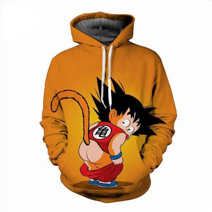 Dragon Ball Z Hoodie - Funny Kid Goku Hoodie - Jacket