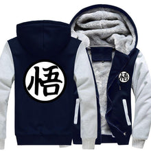 Load image into Gallery viewer, GOKU TRAINING SYMBOL - FLEECE ZIP-UP JACKET HOODIE