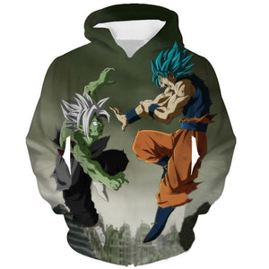 Blue Goku Vs Hakai Merged Zamasu Hoodie