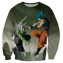 Load image into Gallery viewer, Blue Goku Vs Hakai Merged Zamasu Hoodie