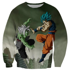 Blue Goku Vs Hakai Merged Zamasu Hoodie