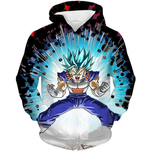 Dragon Ball Super Z Hoodie - SSj Blue Vegito Hoodie
