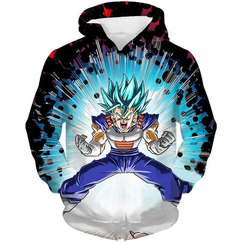 Dragon Ball Super Z Hoodie - SSj Blue Vegito Hoodie