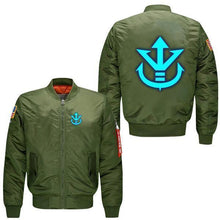 Load image into Gallery viewer, LUMINOUS SAIYAN CREST BOMBER JACKET