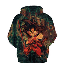 Load image into Gallery viewer, Dragon Ball Z Hoodie - Kid Goku 3D Hoodie - Jacket
