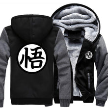 Load image into Gallery viewer, GOKU TRAINING SYMBOL - FLEECE ZIP-UP JACKET HOODIE