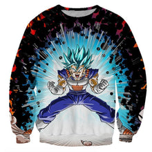 Load image into Gallery viewer, Dragon Ball Super Z Hoodie - SSj Blue Vegito Hoodie