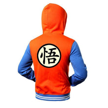 Load image into Gallery viewer, Goku Varsity Baseball Jacket Hoodie