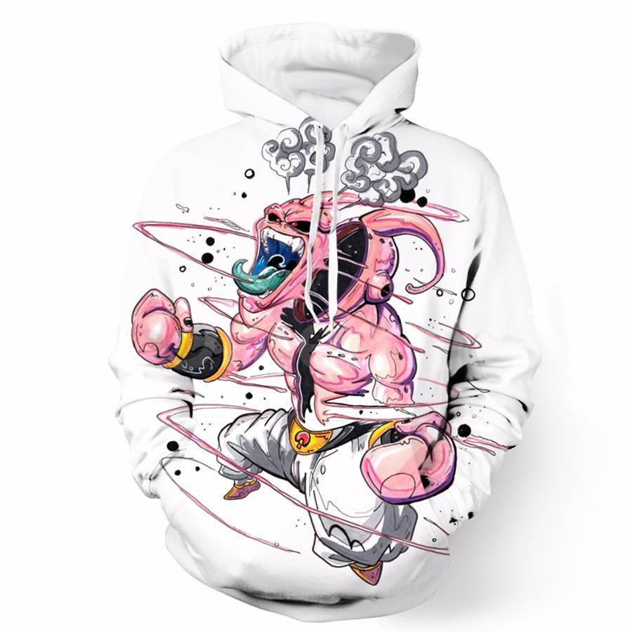 Dragon Ball Z Hoodie - Angry Majin Buu Hoodie - Dragon Ball Z Jacket