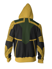 Load image into Gallery viewer, Loki Costume Hoodie - Loki Zip Up Jacket