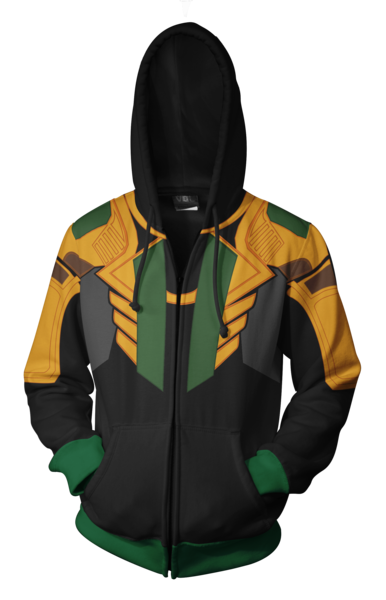Marvel Loki Zip-up Hoodie - Latest 3D Loki Hoodie