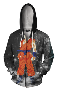 Goku Super Saiyan Blue Hoodie - Goku Super Saiyan God Zip Up Jacket