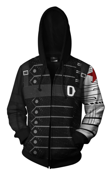 Marvel Winter Soldier Zip-up Hoodie - Latest 3D Winter Soldier Hoodie