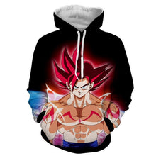 Load image into Gallery viewer, Dragon Ball Z Hoodie - Goku SSj God 3D Hoodie - Jacket