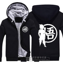 Load image into Gallery viewer, Dragon Ball Z Fleece Hoodie - Goku Symbol Hoodie - Jacket