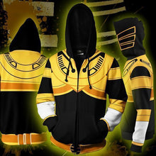 Load image into Gallery viewer, POWER RANGERS - GOLDEN RANGER ZIP UP HOODIE - POWER RANGERS HOODIE