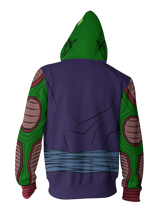 Load image into Gallery viewer, Piccolo Zip Up Hoodie - DBZ Hoodies