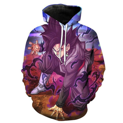 Dragon Ball Super Z Hoodie - Black Goku 3D Hoodie