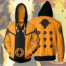 Load image into Gallery viewer, Naruto Hoodie - Naruto Uzumaki Zip Up Hoodie - Jacket