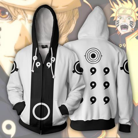 Naruto Hoodie - Naruto Zip up Jacket - Naruto Akatsuki Hoodie