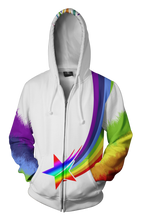 Load image into Gallery viewer, Unicorn Zip-up Hoodie - 3D Unicorn Hoodie
