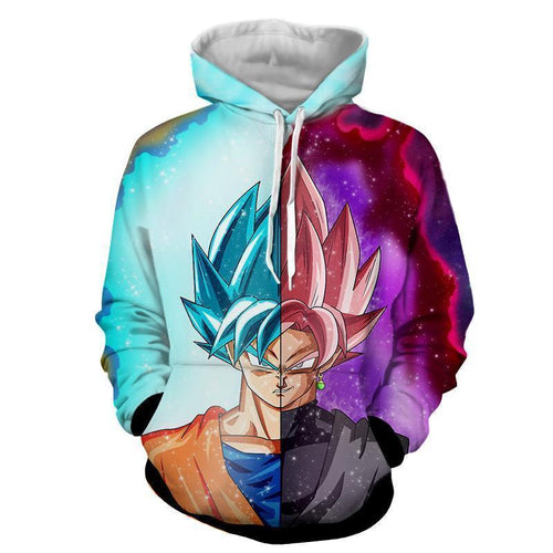 Dragon Ball Super Z Hoodie - Goku Black Fusion 3D Hoodie