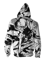 Load image into Gallery viewer, Luffy&#39;s Sketch Hoodie - Luffy&#39;s Sketch Zip Up Jacket