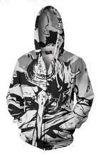 Load image into Gallery viewer, Luffy&#39;s Sketch Hoodie - Luffy&#39;s Sketch Zip Up Jacket