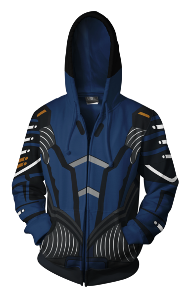Mass Effect Garrus Vakarian Zip-up Hoodie - Latest 3D Garrus Vakarian Hoodie