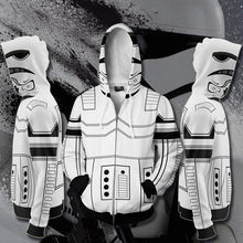 Load image into Gallery viewer, STAR WARS Storm trooper Zip-up Hoodie - Latest 3D Storm trooper Hoodie