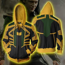 Load image into Gallery viewer, Loki Costume Hoodie - Loki Zip Up Jacket