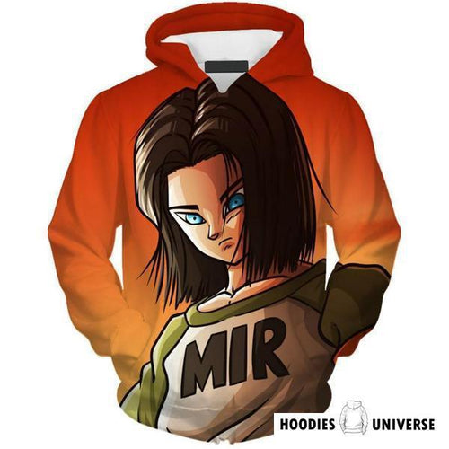 Dragon Ball Z Hoodie - ANDROID 17 3D Hoodie - Dragon Ball Z Jacket